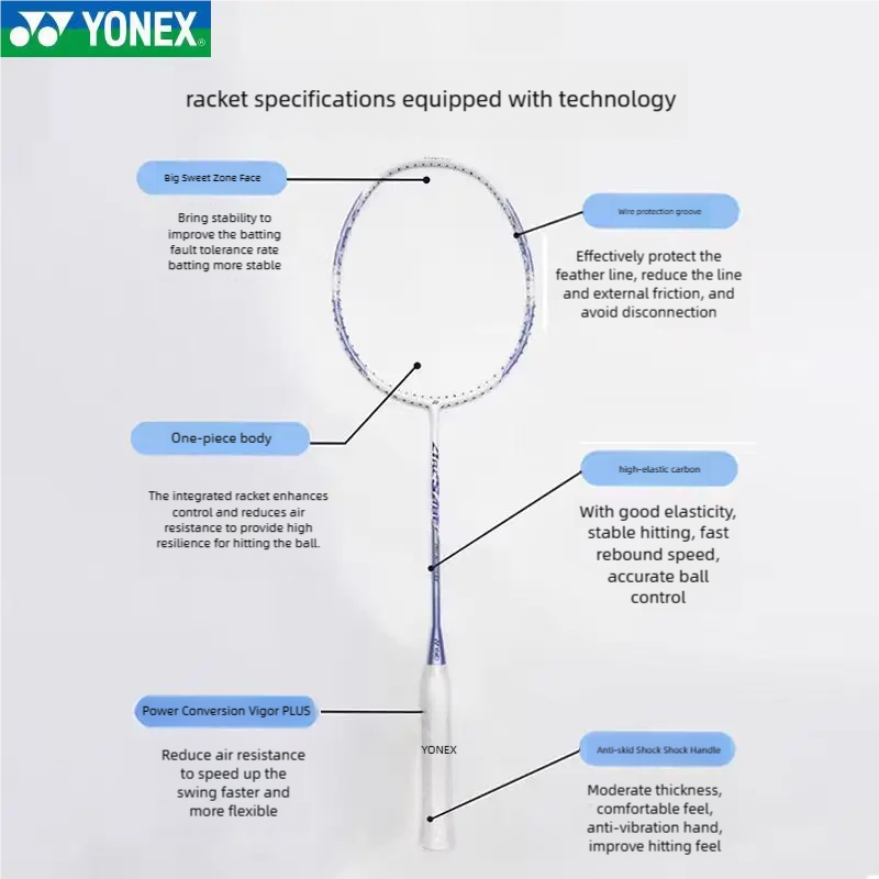 Ракетка для бадминтона YONEX A – обзор и цена Yonex Racket Carbon