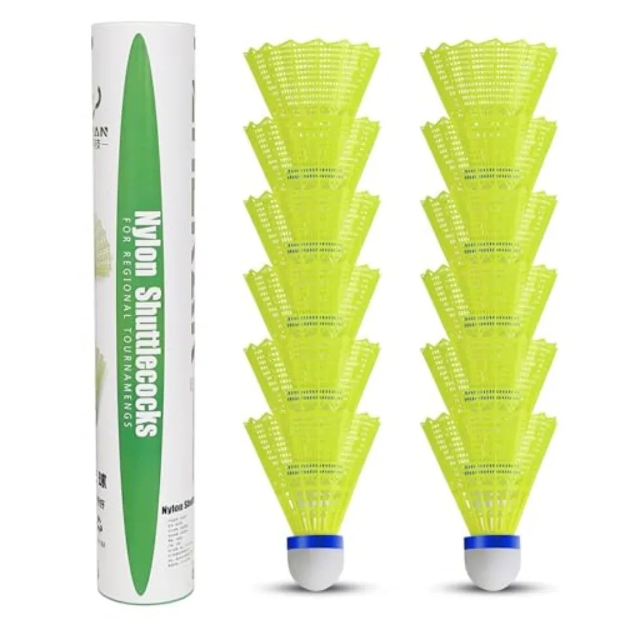 Воланы для бадминтона из гусин – обзор и цена Nylon Shuttlecock 12